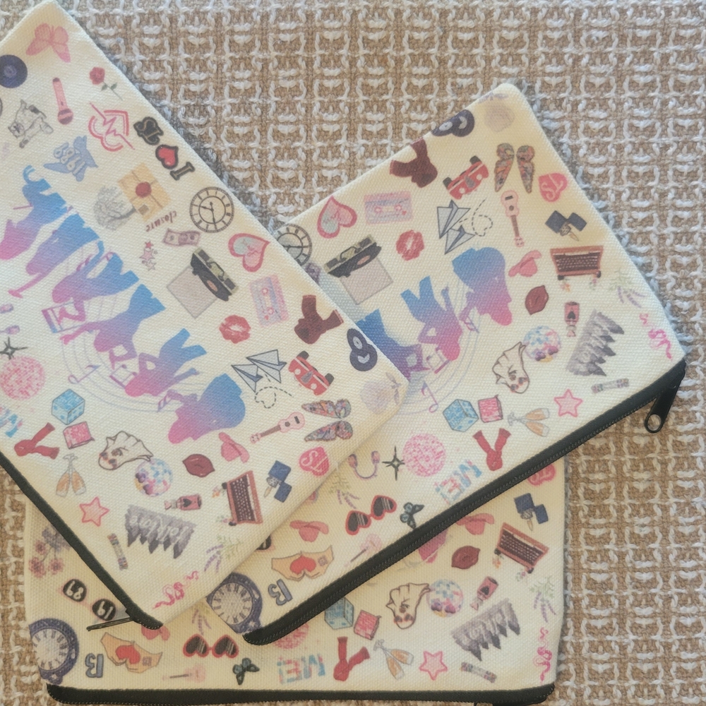 Colorful Patterned Zipper Pouches